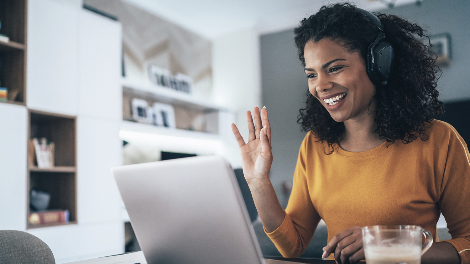 woman on computer