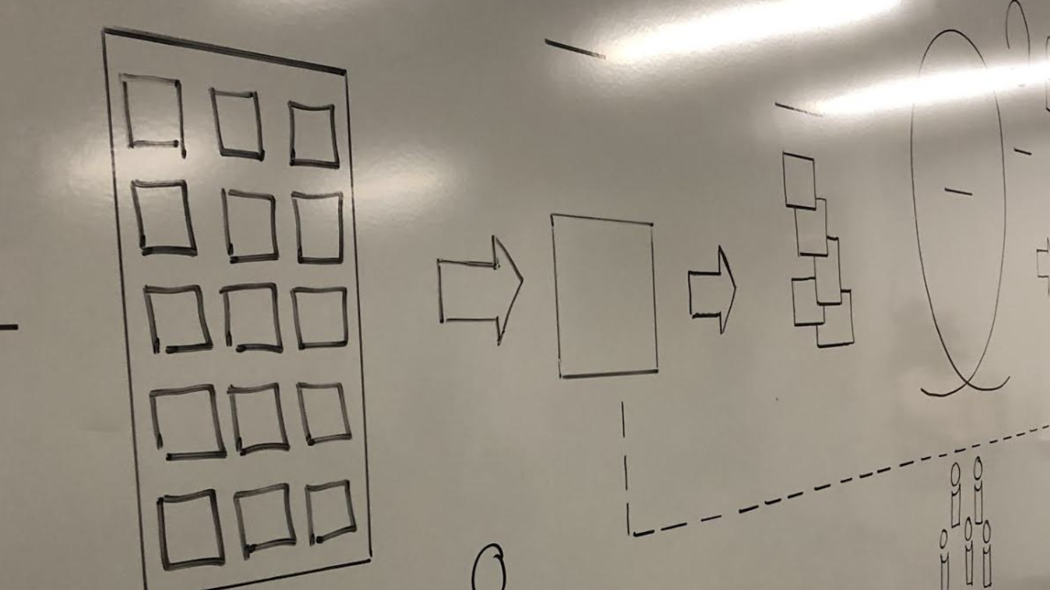 circuit drawn on whiteboard