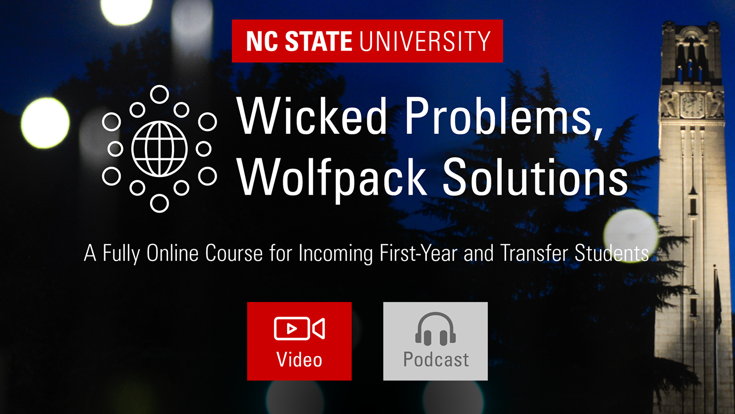 Decorative: NC State Wicked Problems, Wolfpack Solutions