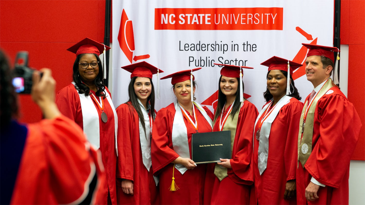 Leadership in the Public Sector graduates at the Dec. 15, 2023, commencement ceremony.
